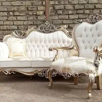 مبل استیل سلطنتی و کلاسیک راحتی مدل افسون
