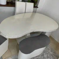 میز غذاخوری ۶ نفره مدل اشکی