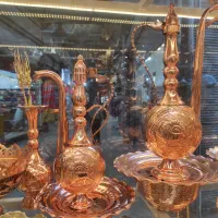 آفتابه لگن تمام مسی مس قلم
