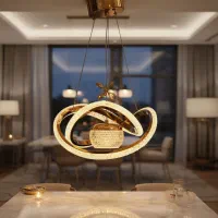 لوسترمدرنواارداتیباگویطلاییlighting/bronzeh2|لوستر و چراغ آویز|تهران, امام زاده حسن|دیوار