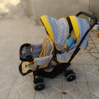 کالسکه دوقلو درحد نو|کالسکه و لوازم جانبی|کامیاران, |دیوار