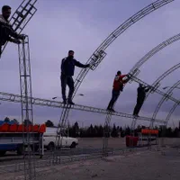 اجاره  اسپیس داربست چادر موکت