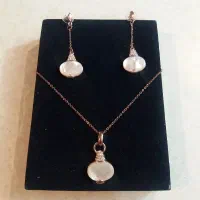 گردنبند و گوشوار روکش ابطلا