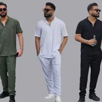ست تابستانی ست پیراهن با شلوارمراکشی پیراهن مراکشی