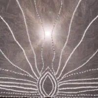 تور عروس ۲ متری کار شده برند مظهری