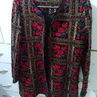 مانتو مجلسی سوزن دوزی مخمل مناسب یلدا 42-44-46|لباس|تهران, آهنگ|دیوار