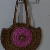 کیف مکرومه، کیف و کلاه رافیا|کیف، کفش، کمربند|قم, چهار مردان|دیوار