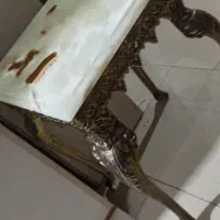 جلو مبلی برنزی اصل با سنگ مرمر گرانیتی|مبلمان خانگی و میز عسلی|ارومیه, |دیوار