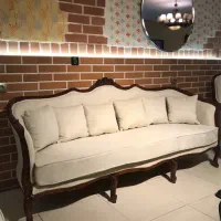 مبل فرانسوی سه گل تمام راش