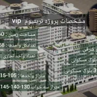 تریتیوم vip شهرک راه اهن 140 متر 3 خواب تسویه