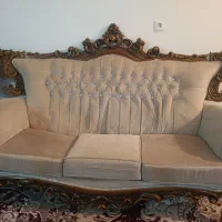 یک دست مبل سالم درحد نو رنگ کرم|مبلمان خانگی و میز عسلی|ایذه, |دیوار