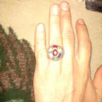 انگشتر نقره هفت سنگ|بدلیجات|کرمانشاه, |دیوار