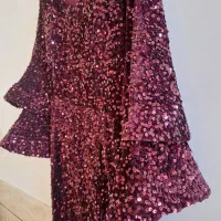 پیراهن مجلسی پولکی