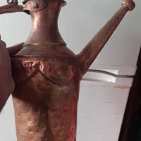 افتابه مسی قدیمی|کلکسیون اشیاء عتیقه|قم, نخودی|دیوار