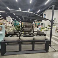 ست کامل مبل مبلمان ، تاب و چتر آلومینیوم ویلا باغی