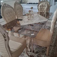 فروش مبل سلطنتی به همراه میز ناهار خوری ۶نفره|مبلمان خانگی و میز عسلی|الیگودرز, |دیوار
