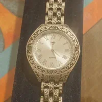 ساعت نقره قلم کاری شده