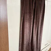 دو عدد والان مخمل قهوه ای سوخته و پوست پیازی|پرده، رانر، رومیزی|تهران, ائمه اطهار|دیوار
