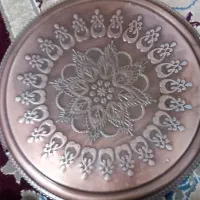 سینی مسی دکوری قدیمی|کلکسیون اشیاء عتیقه|برخوار, |دیوار