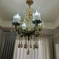 ۲تا لوستر برنزی یکی ۱۰شعله و یکی ۴شعله