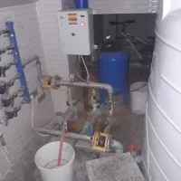 لوله کش آب وفاضلاب نصب پمپ اتوماتیک منبع تصفیه آب