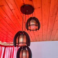 لوستر چوبی|لوستر و چراغ آویز|نوشهر, |دیوار