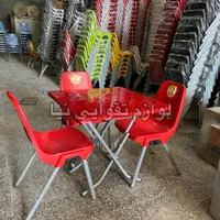 میز دایره تاشوو صندلی فست و فود و باغی|میز و صندلی غذاخوری|اهواز, طالقانی|دیوار