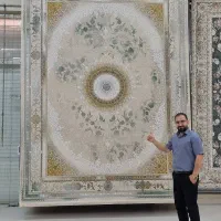 فرش فرانسوی ترنج دار۱۲۰۰