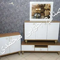 ست کنسول با میز تلویزیون مدل چهار خونه|میز تلویزیون|قم, نیروگاه|دیوار