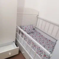 گهواره کنارتخت نوزادو تخت خواب تا۷..۸سالگی|اسباب و اثاث بچه|قرچک, شهرک گلها|دیوار