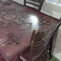 میزغذاخوری ۴ نفره|میز و صندلی غذاخوری|خمین, |دیوار