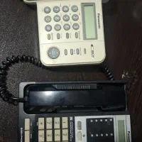 دو دستگاه تلفن رو میزی پاناسونیک