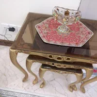 نهارخوری عسلی 3تیکه جلو مبلی پلیمری برند چوبنی|میز و صندلی غذاخوری|تهران, تاکسیرانی|دیوار