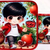 دستبند و گیفت انار،ست کیسه و حوله یلدایی،تکی ۳۵