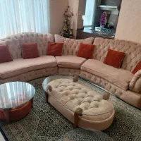 مبل ۸ نفره با میز پذیرایی و عسلی