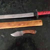 چاقو تزئینی.از جنس فنر فولادی