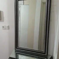 آینه کنسول مشکی رنگ سالم|بوفه، ویترین، کنسول|تبریز, |دیوار