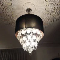 لوستر مشکی مخمل