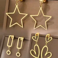 گوشواره طلالیزری وترند مناسب هر استایل و کادویی|جواهرات|تهران, بازار|دیوار