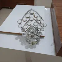 لوستر کریستال مجلسی نقره ای|لوستر و چراغ آویز|اصفهان, خانه اصفهان|دیوار