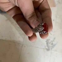 انگشتی عقیق نقره