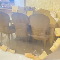 شیشه میز ناهار خوری هشت نفره