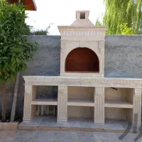 انواع کباب پز شومینه سنگی باربکیو