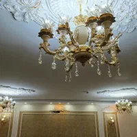 لوستر کریستال شاخه دوگل|لوستر و چراغ آویز|زابل, |دیوار