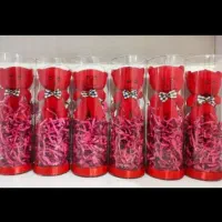 گل رز شیشه ای مناسب کادویی|گل مصنوعی|حمیدیا, |دیوار