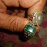 سلام دوعددانگشترقدیمی.نقره.رکاب.۹۰و۹۲۵.