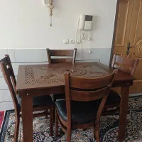 میزناهارخوری ۴نفره|میز و صندلی غذاخوری|ابریشم, |دیوار