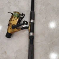 لنسر ماهیگیری با چرخ و تمامی لوازم