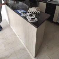 کابینت MDF در حد نو و هود سینک