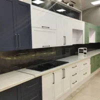 کابینت پیش ساخته طوسی سفید کدejdj38339